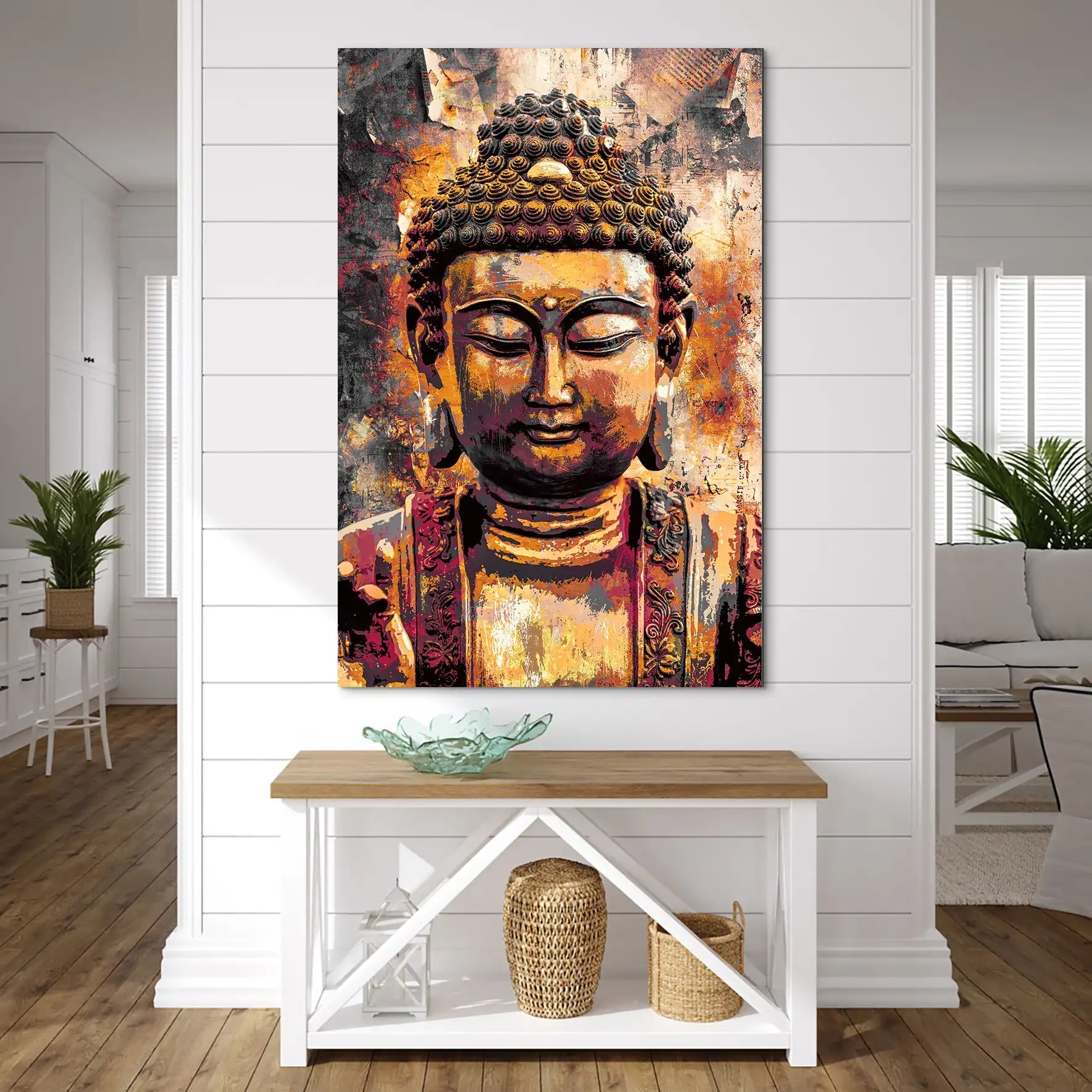 Buddha Vintage AluDibond Bild INGALERIE