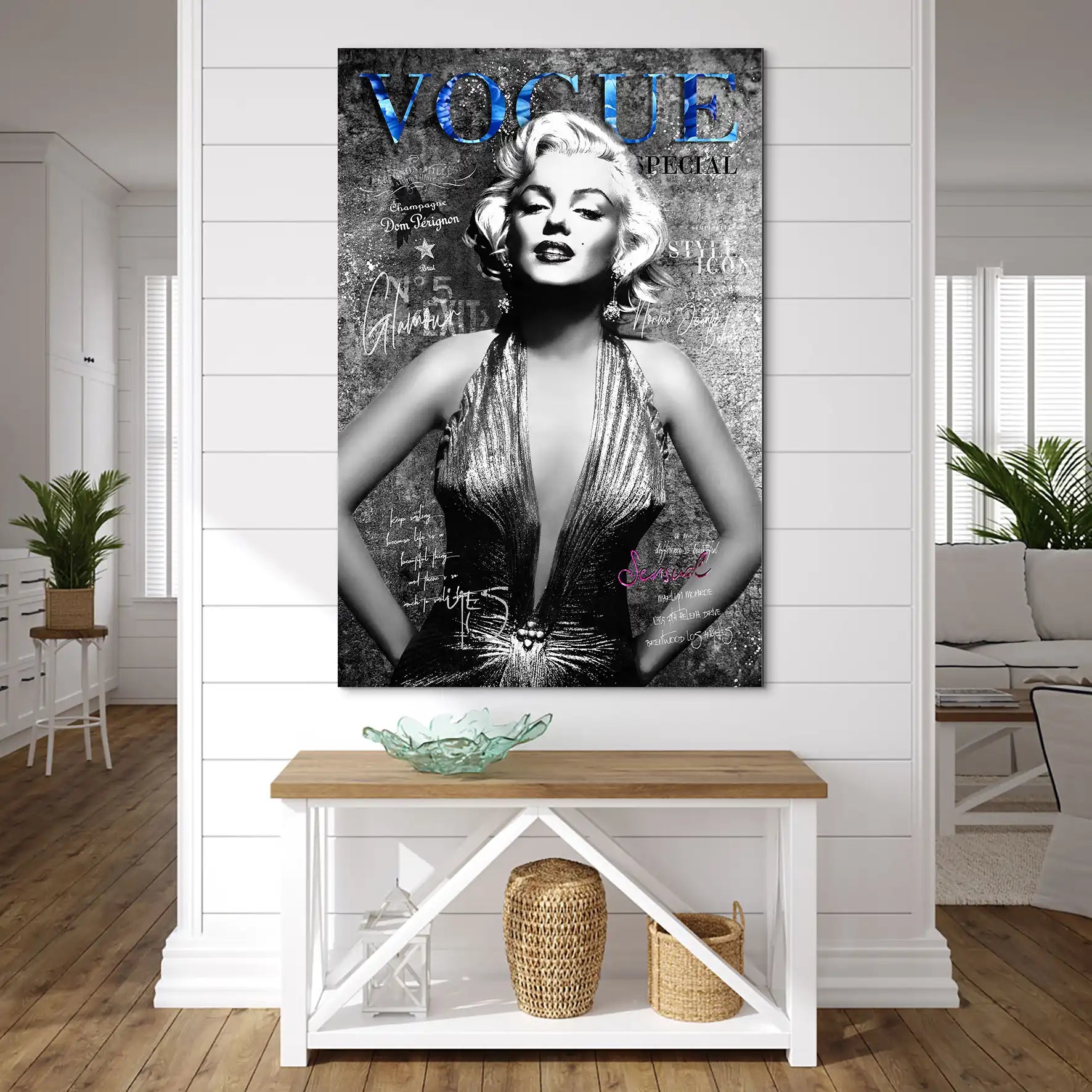 Marilyn Vogue AluDibond Bild INGALERIE