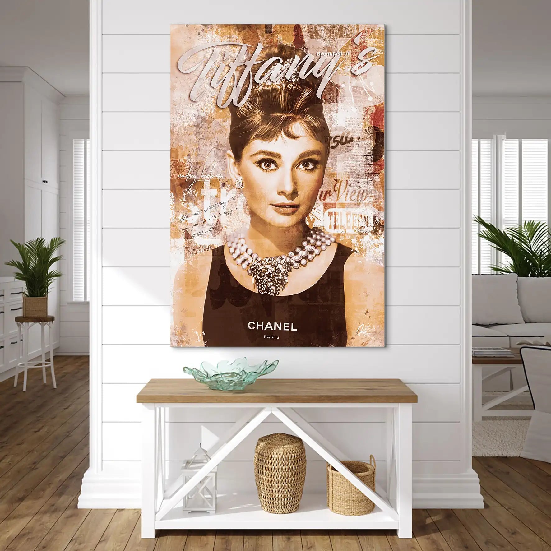 Audrey Tiffany Retro Art AluDibond Bild INGALERIE