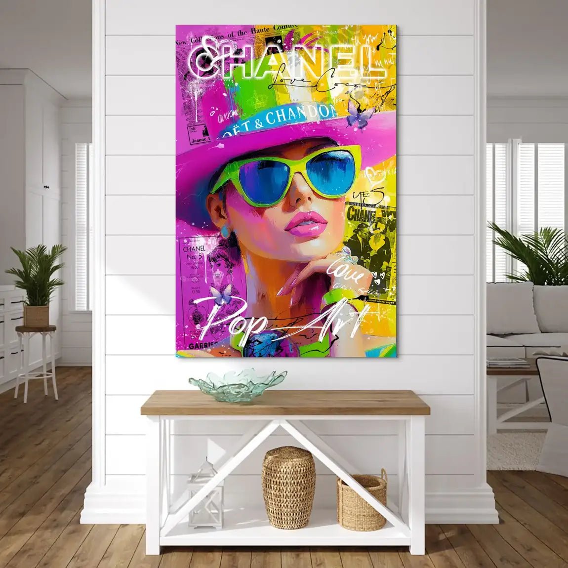 Chanel Pop Art Beauty Nr.4 AluDibond Bild INGALERIE