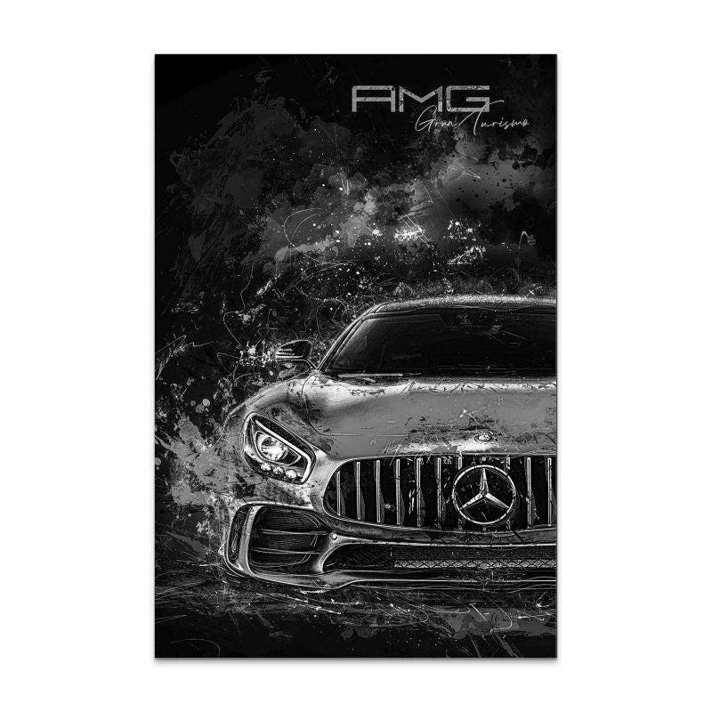 Mercedes AMG GT Black Style AluDibond Bild INGALERIE