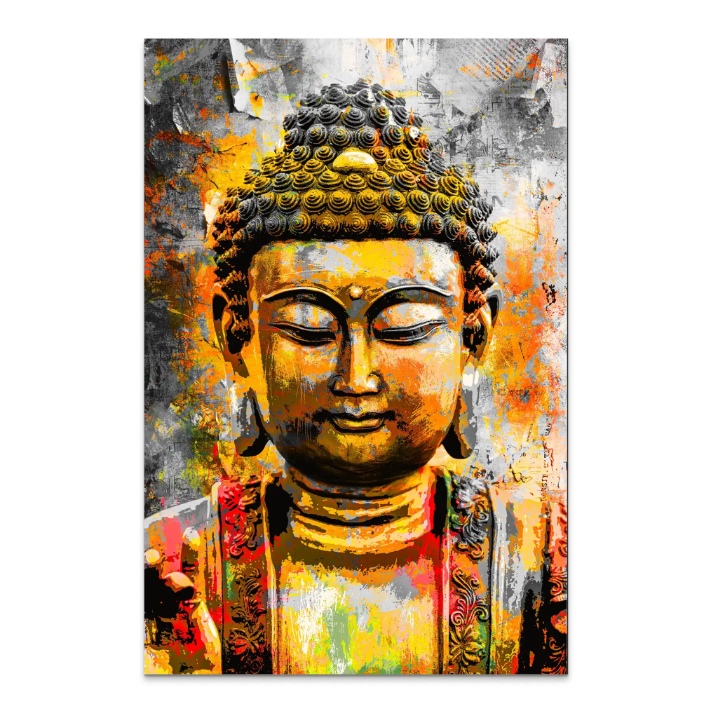 Buddha Boho Style AluDibond Bild INGALERIE