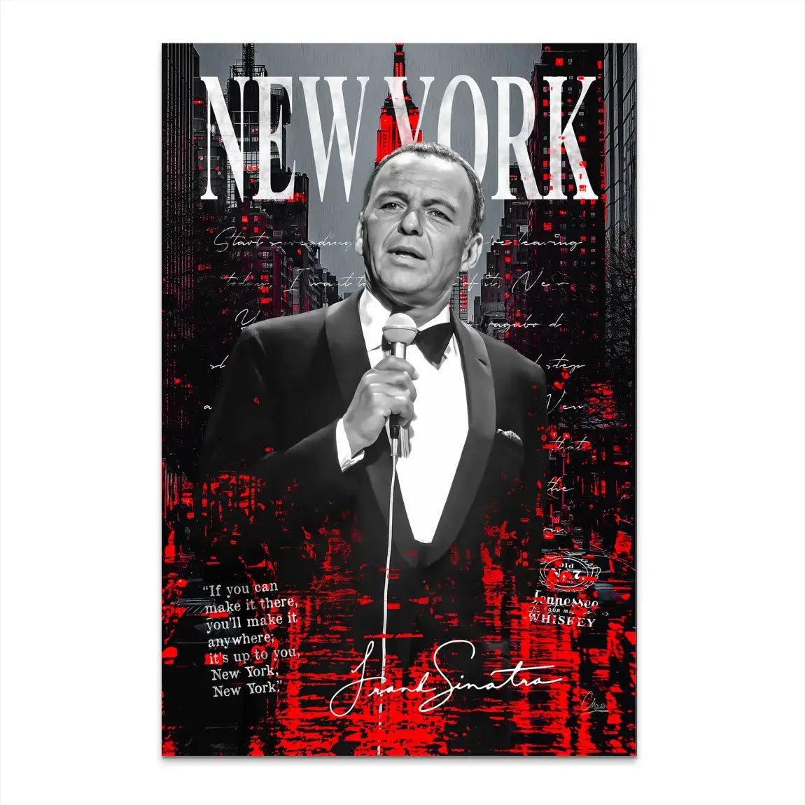 Sinatra New York AluDibond Bild INGALERIE