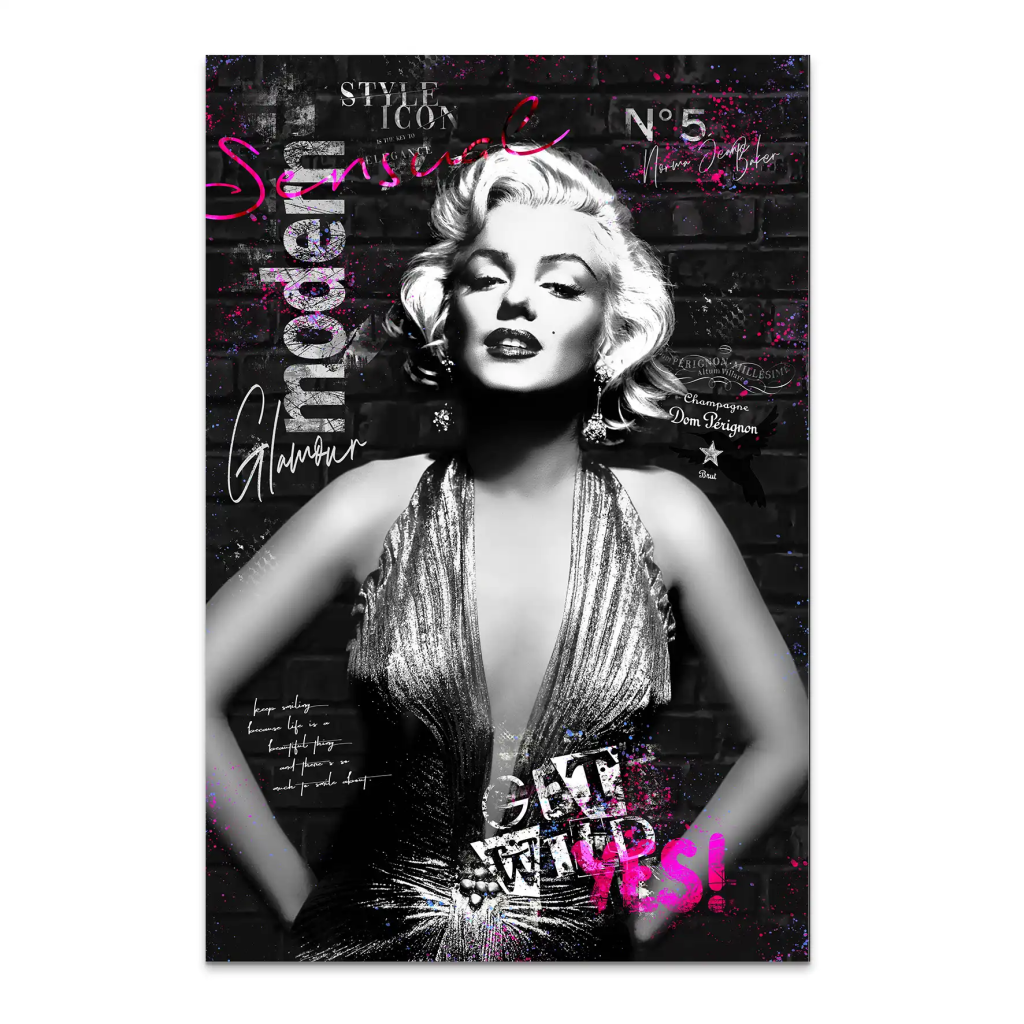 Marilyn Get Wild AluDibond Bild INGALERIE