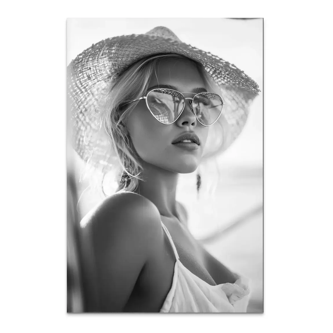 Summer Glam Noir Alu Dibond Bild