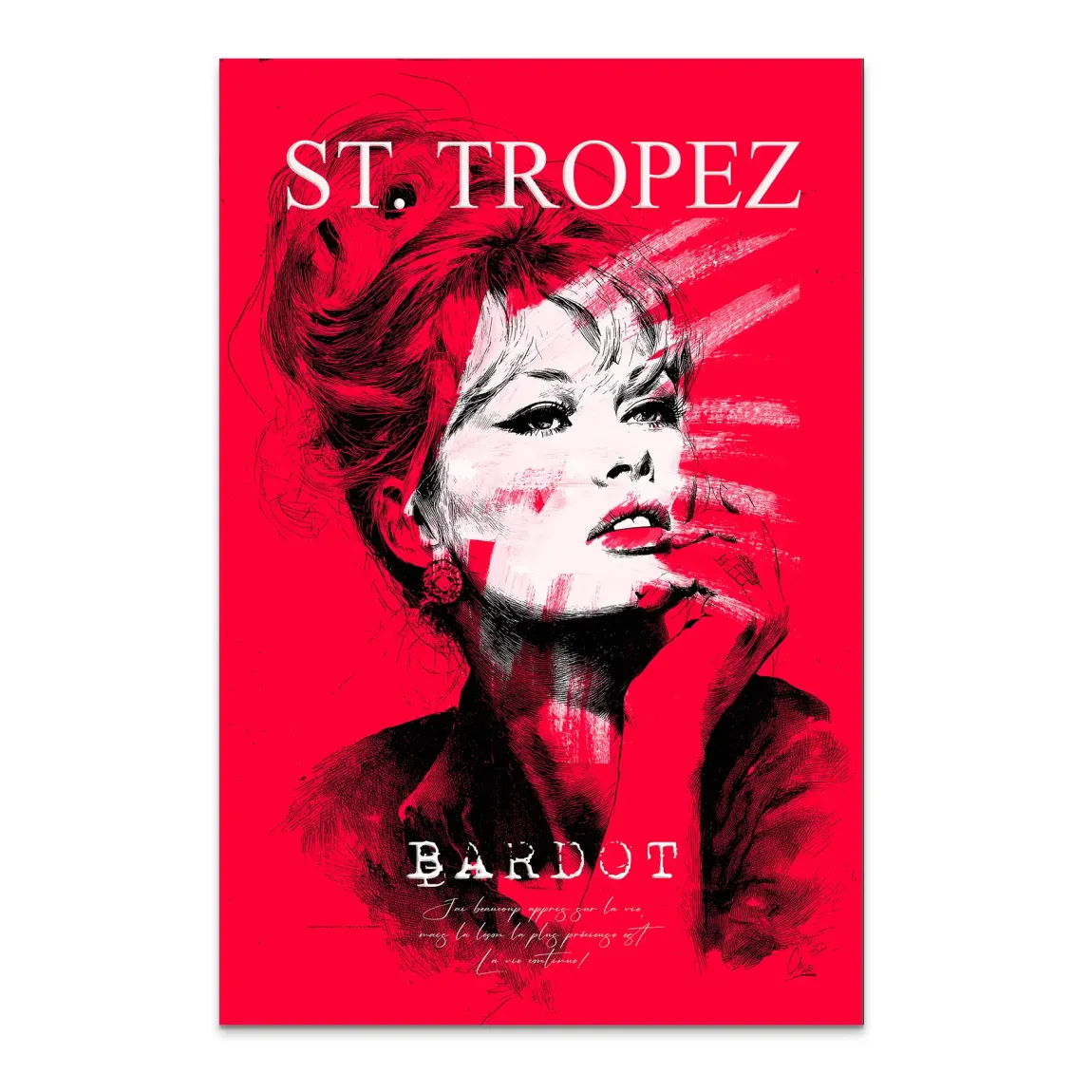 Bardot St Tropez Alu Dibond Bild