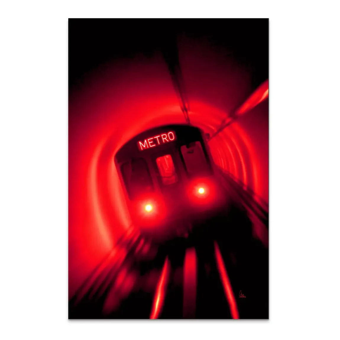 Metro Art Alu Dibond Wandbild