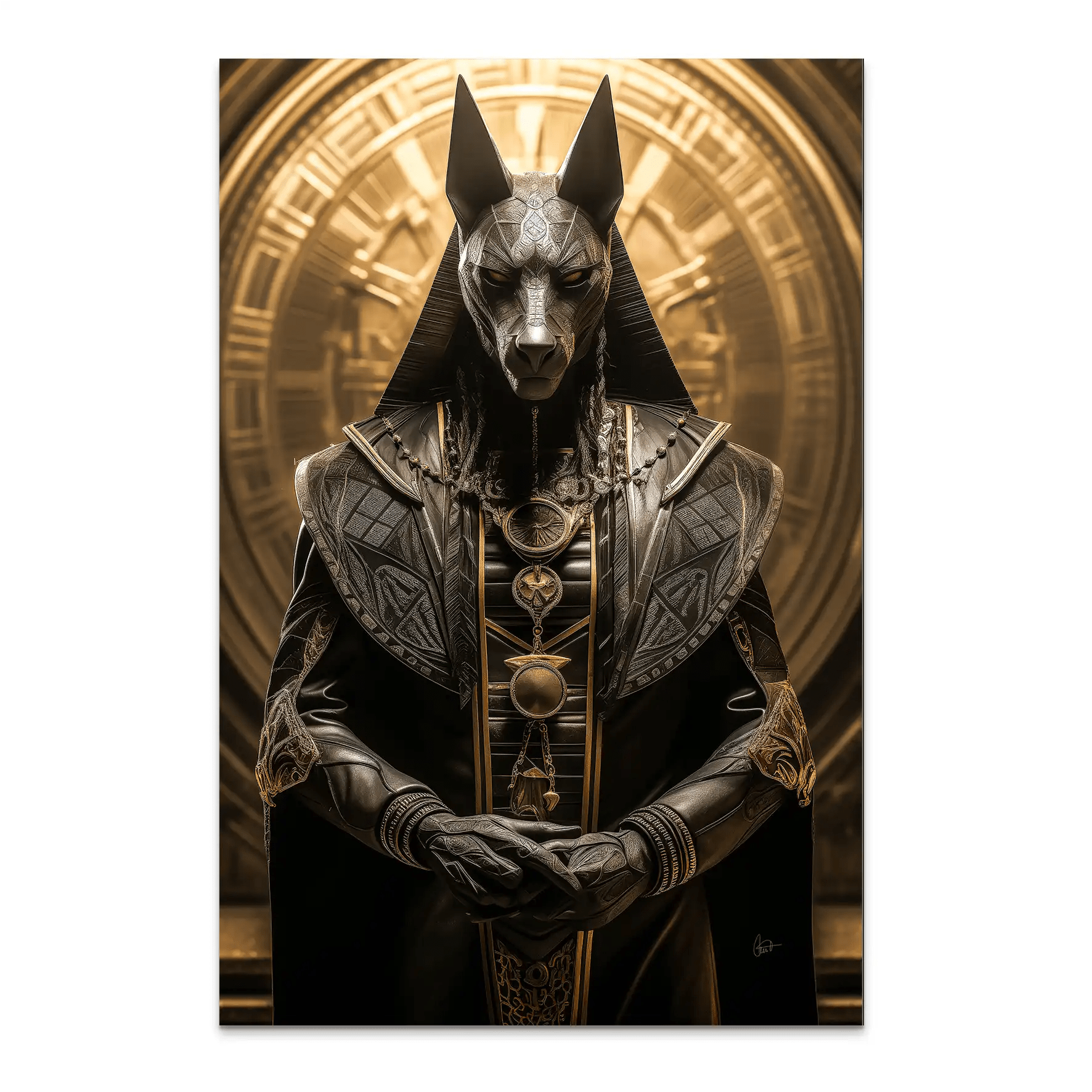 Anubis Mystik AluDibond Bild INGALERIE