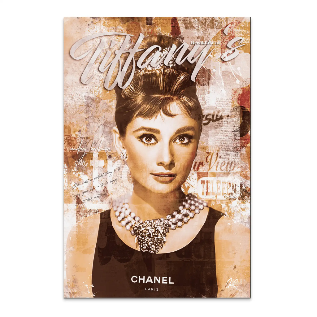 Audrey Tiffany Retro Art AluDibond Bild INGALERIE