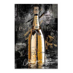 Champagner Lifestyle Alu Dibond Bild
