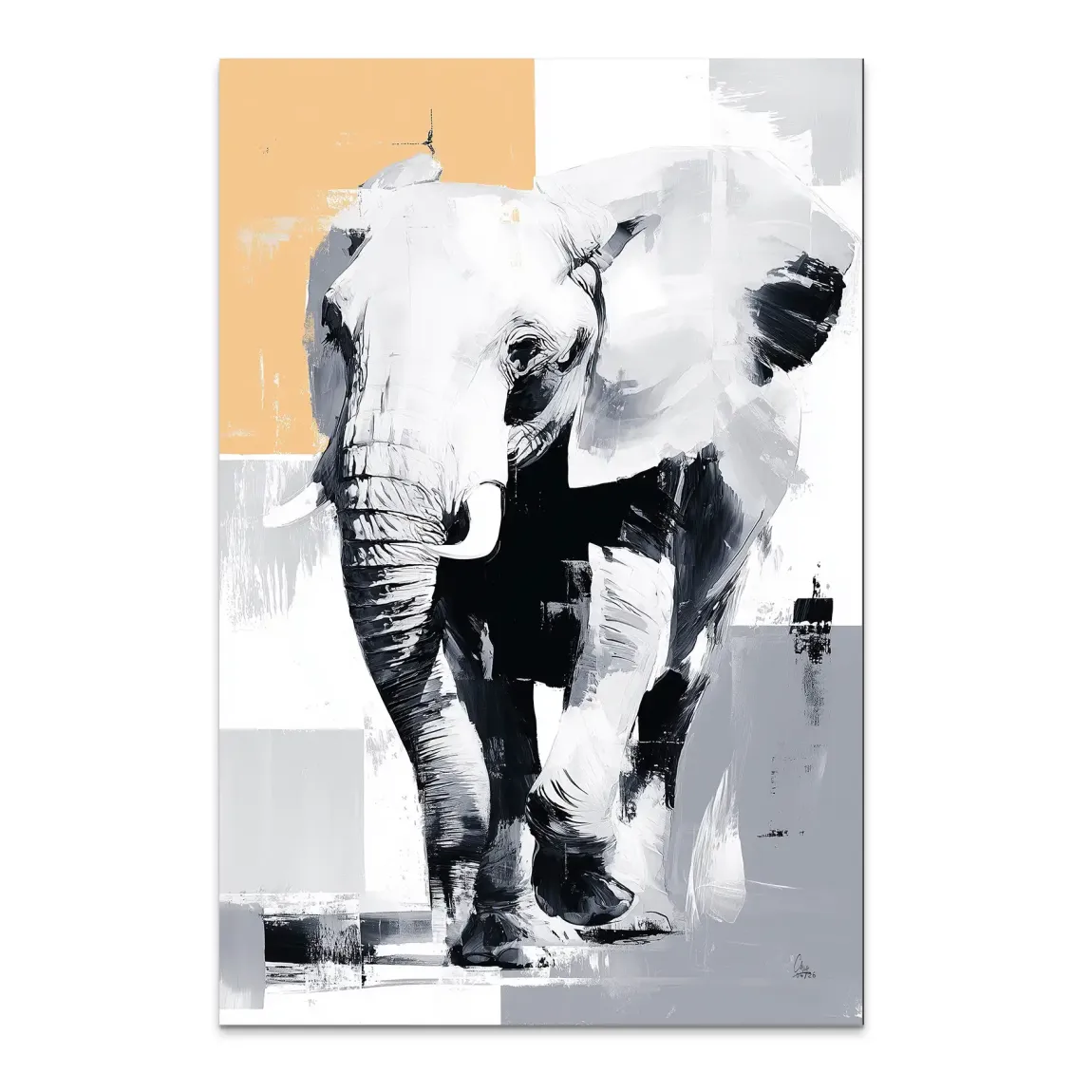 Majestätischer Elefant Alu Dibond Bild