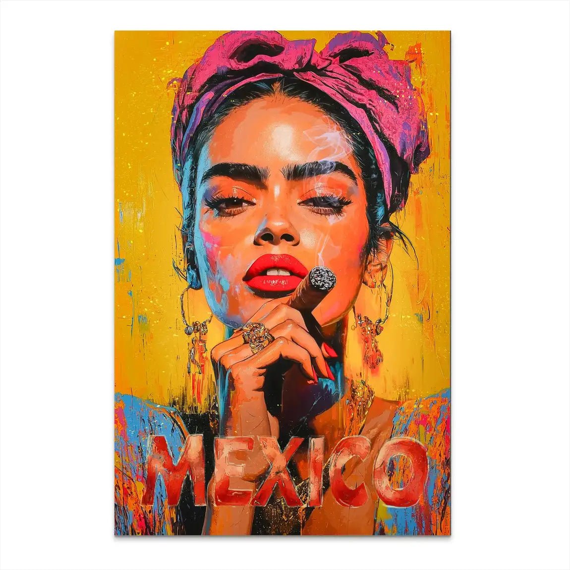 Frida Mexico AluDibond Bild INGALERIE