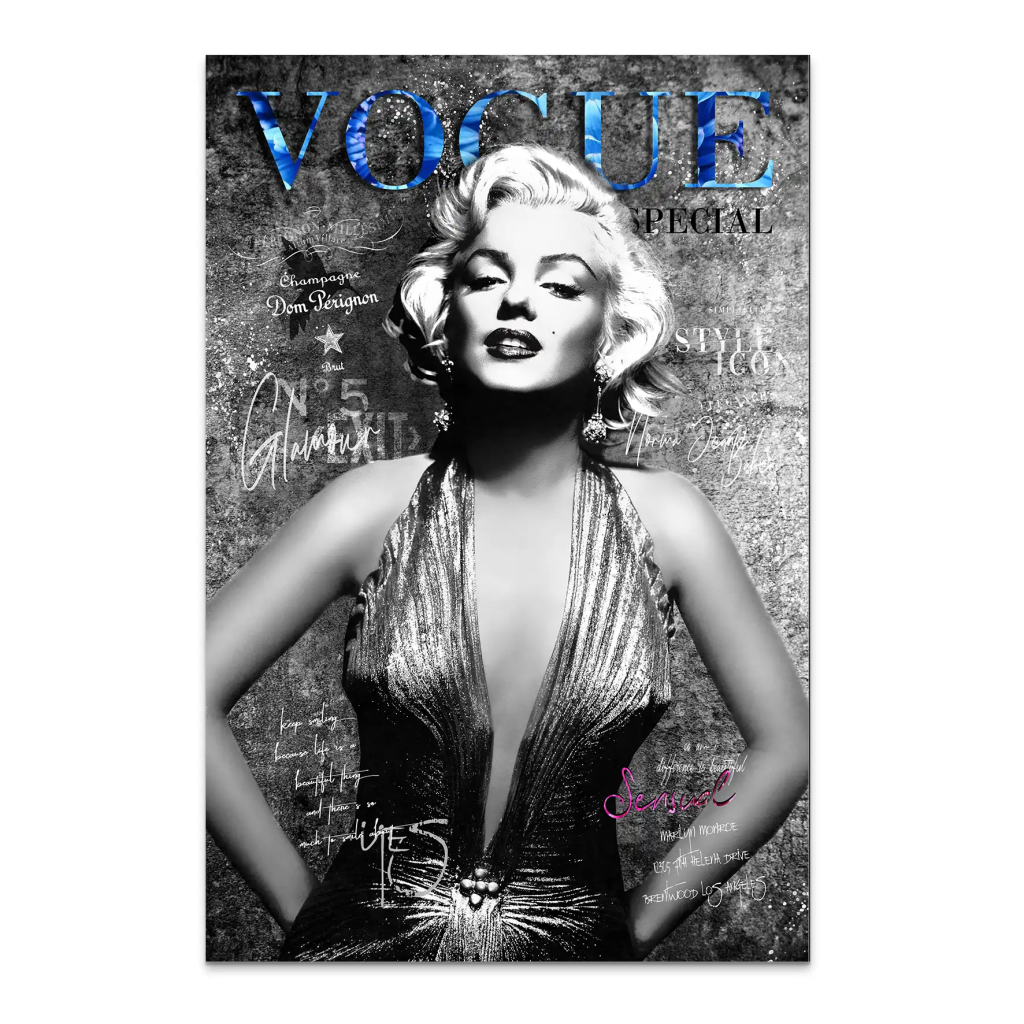 Marilyn Vogue AluDibond Bild INGALERIE