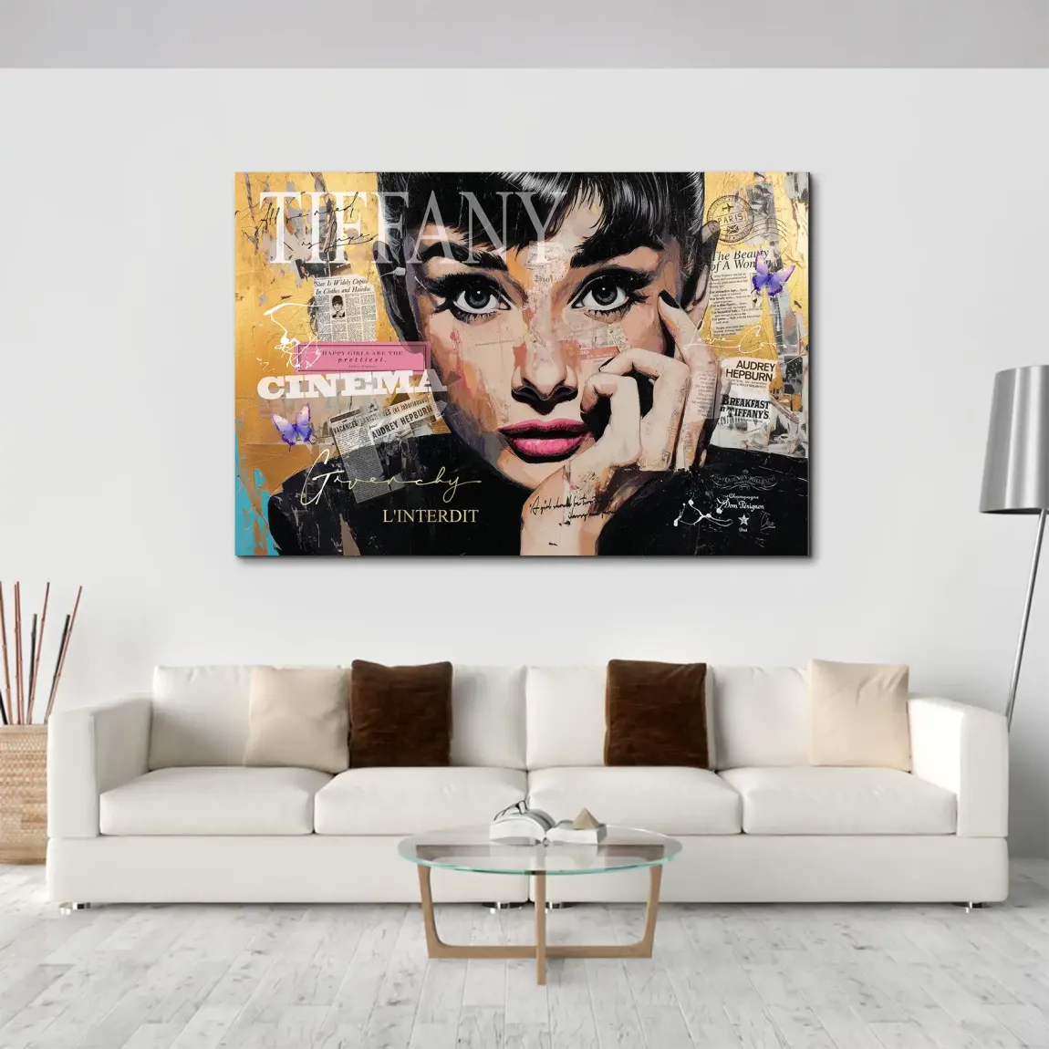 Audrey Pop Art AluDibond Bild