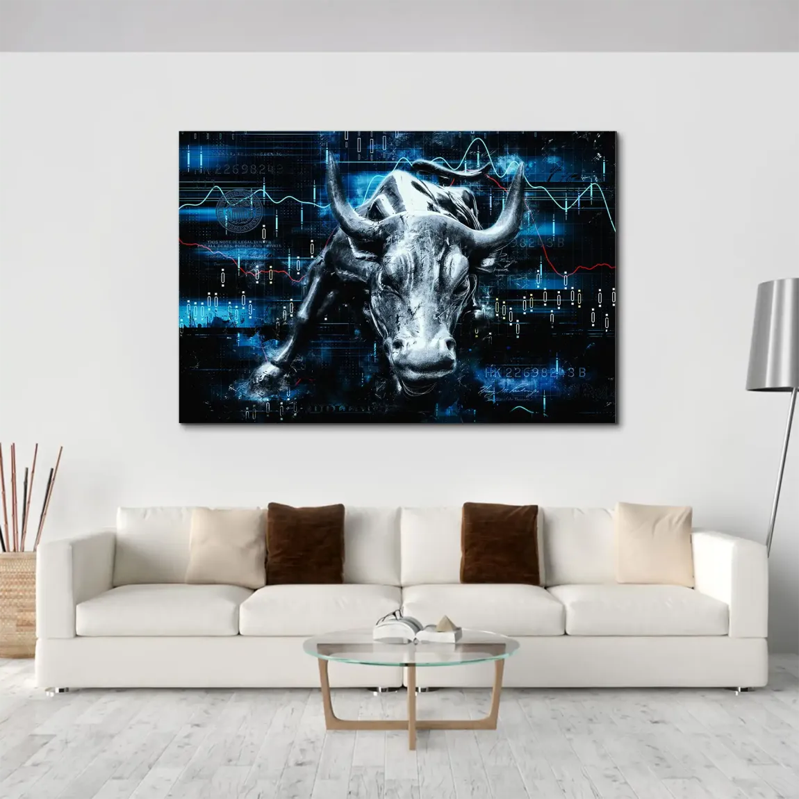 Börsenbulle Royal AluDibond Wandbild