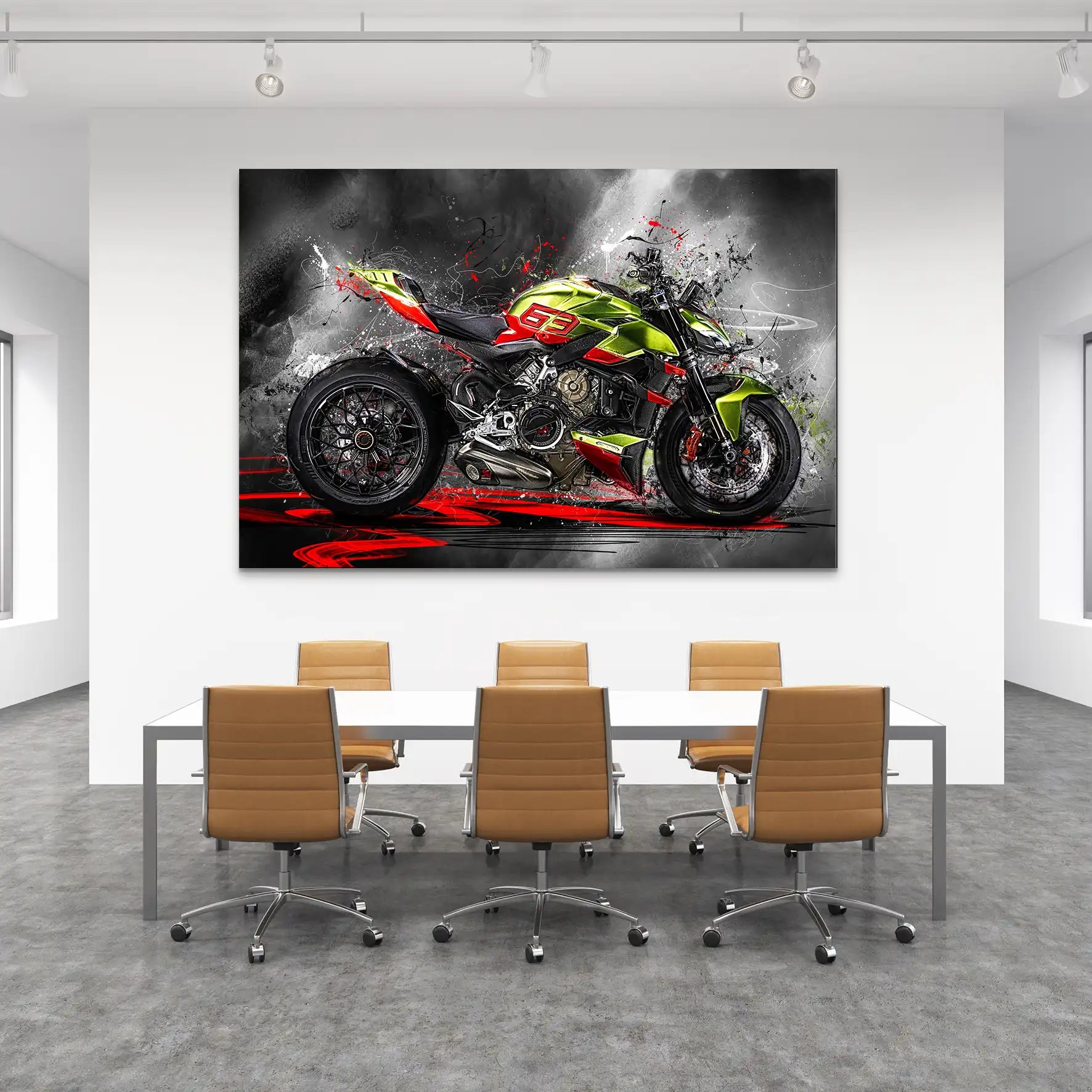 Ducati Streetfighter Lambo Style AluDibond Bild INGALERIE