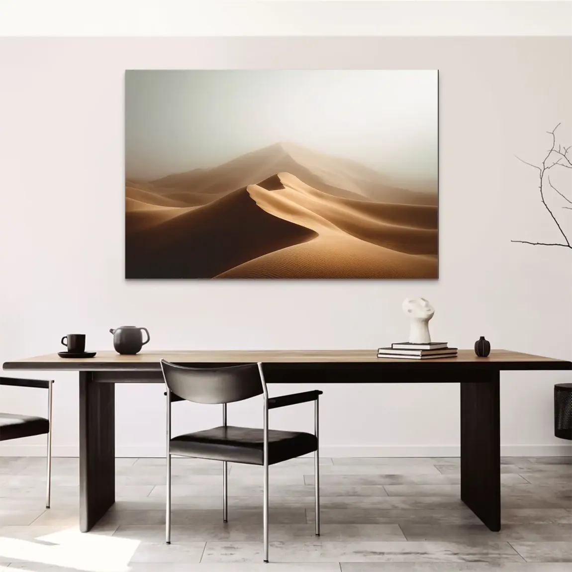 Wüstennebel AluDibond Bild