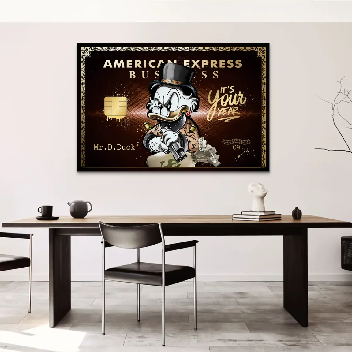 Dagobert Gold Business AluDibond Bild