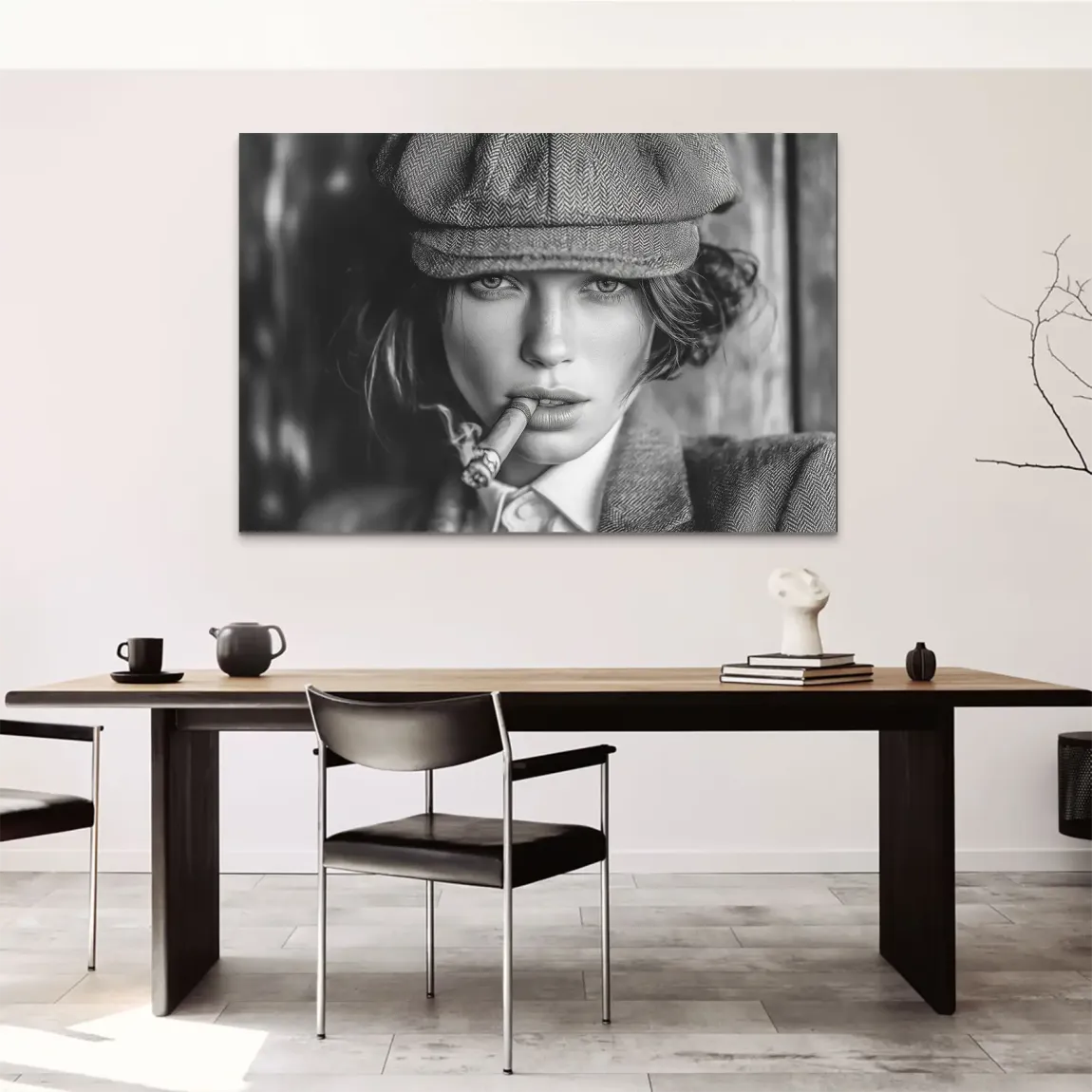 Rauchige Eleganz AluDibond Bild