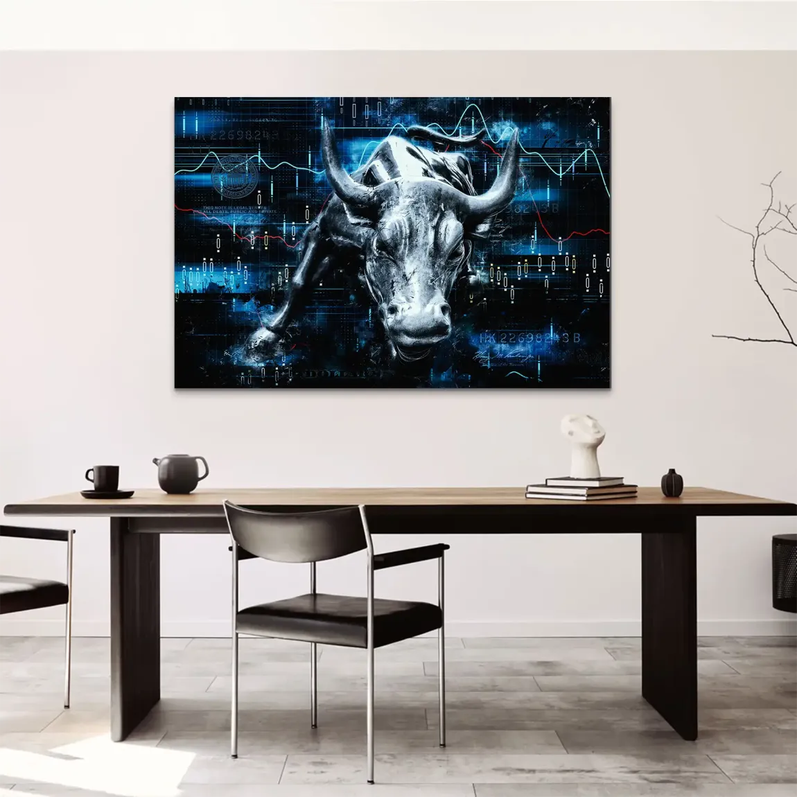 Börsenbulle Royal AluDibond Wandbild
