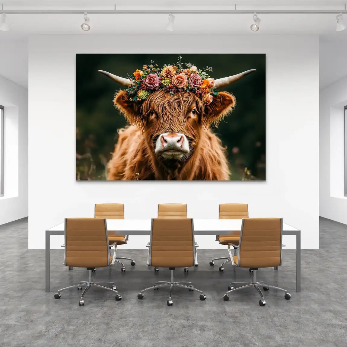 Highland Cow AluDibond Bild INGALERIE