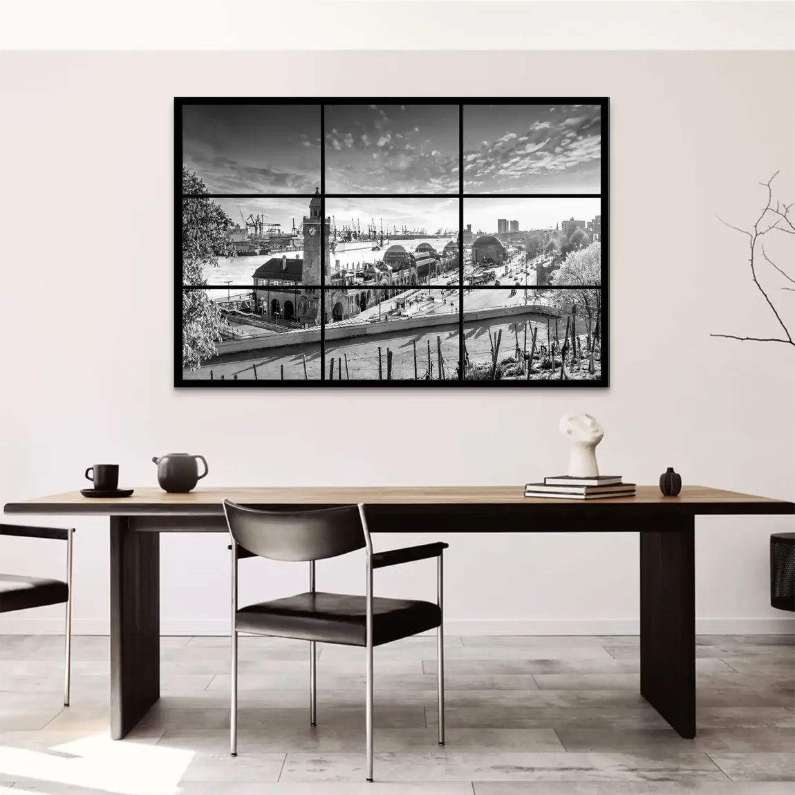 Hamburg Skyline Classic AluDibond Bild