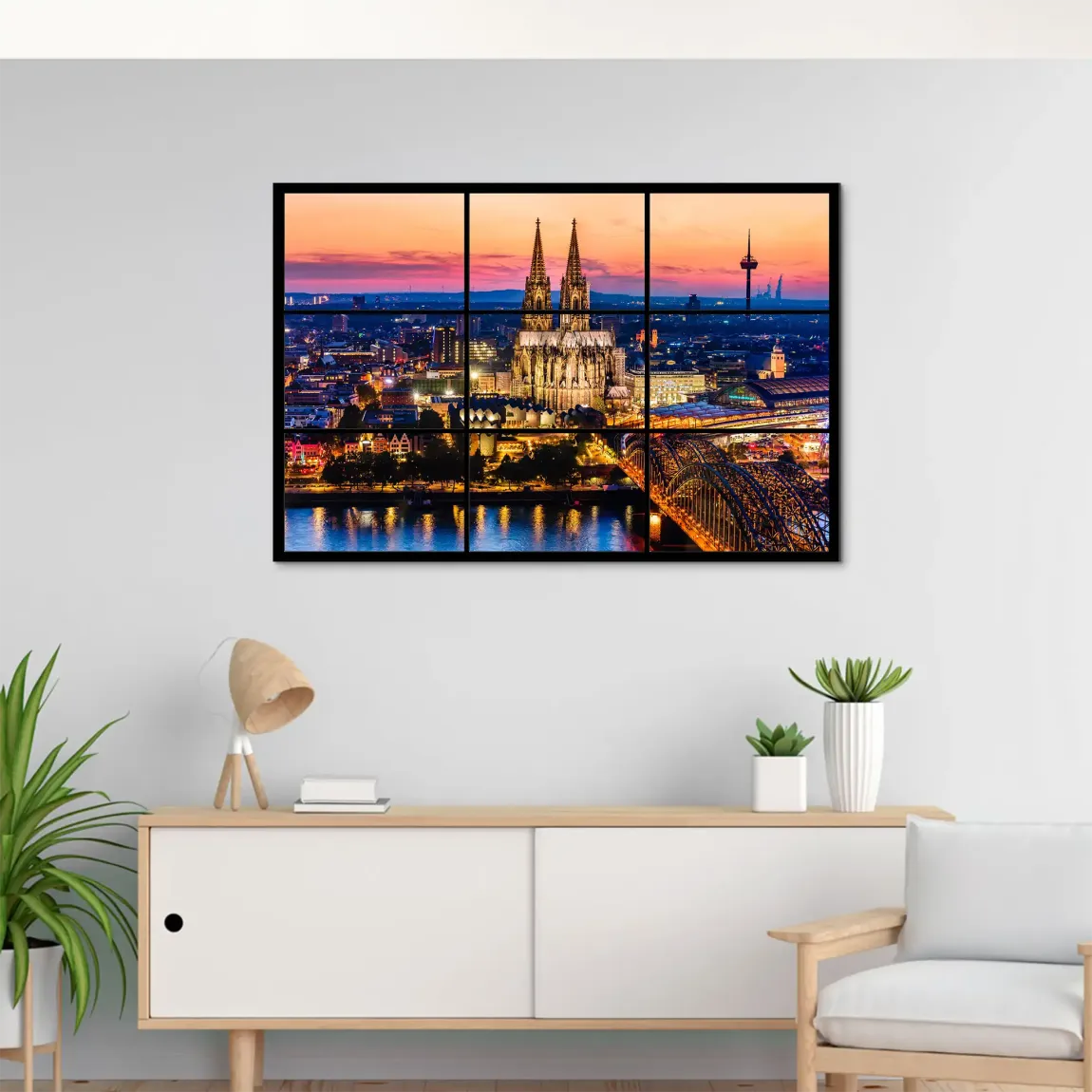 Köln Skyline View AluDibond Bild
