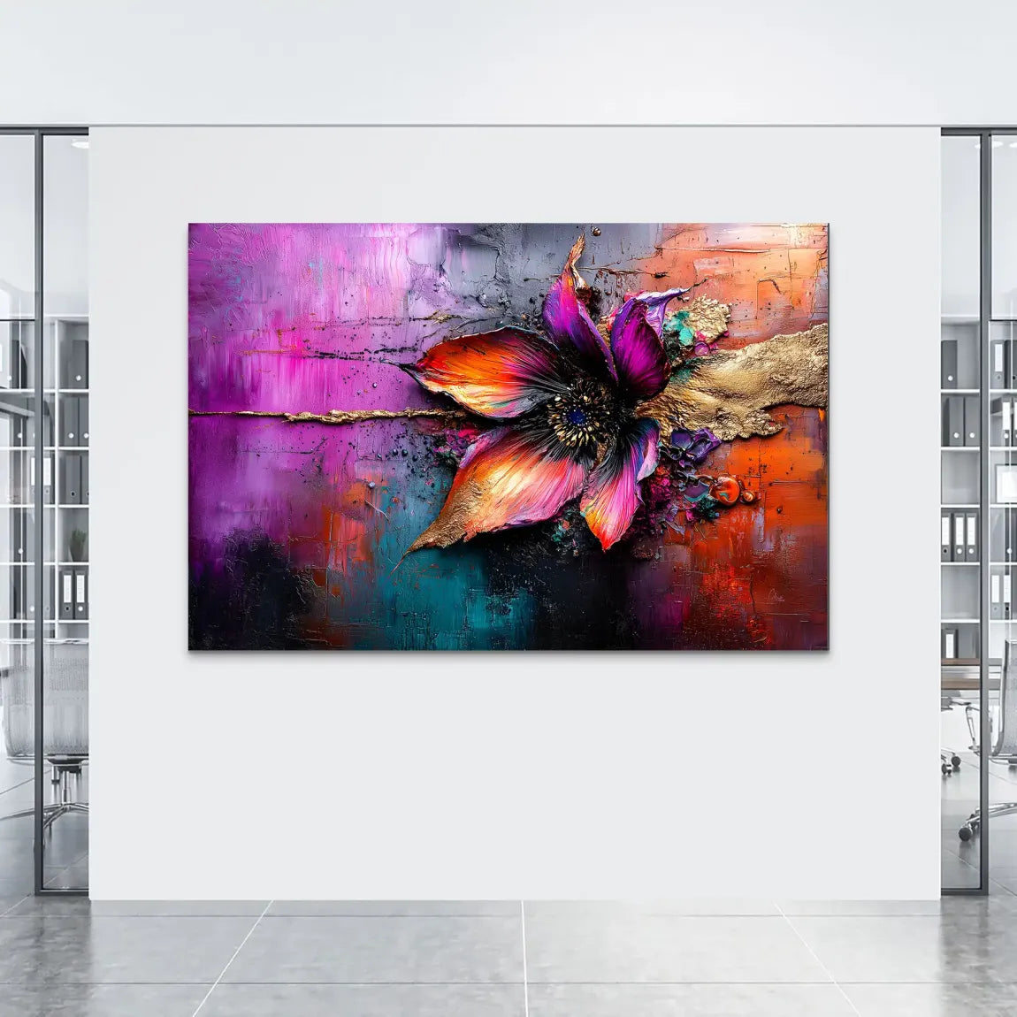 Feuerblüte der Elemente AluDibond Bild INGALERIE