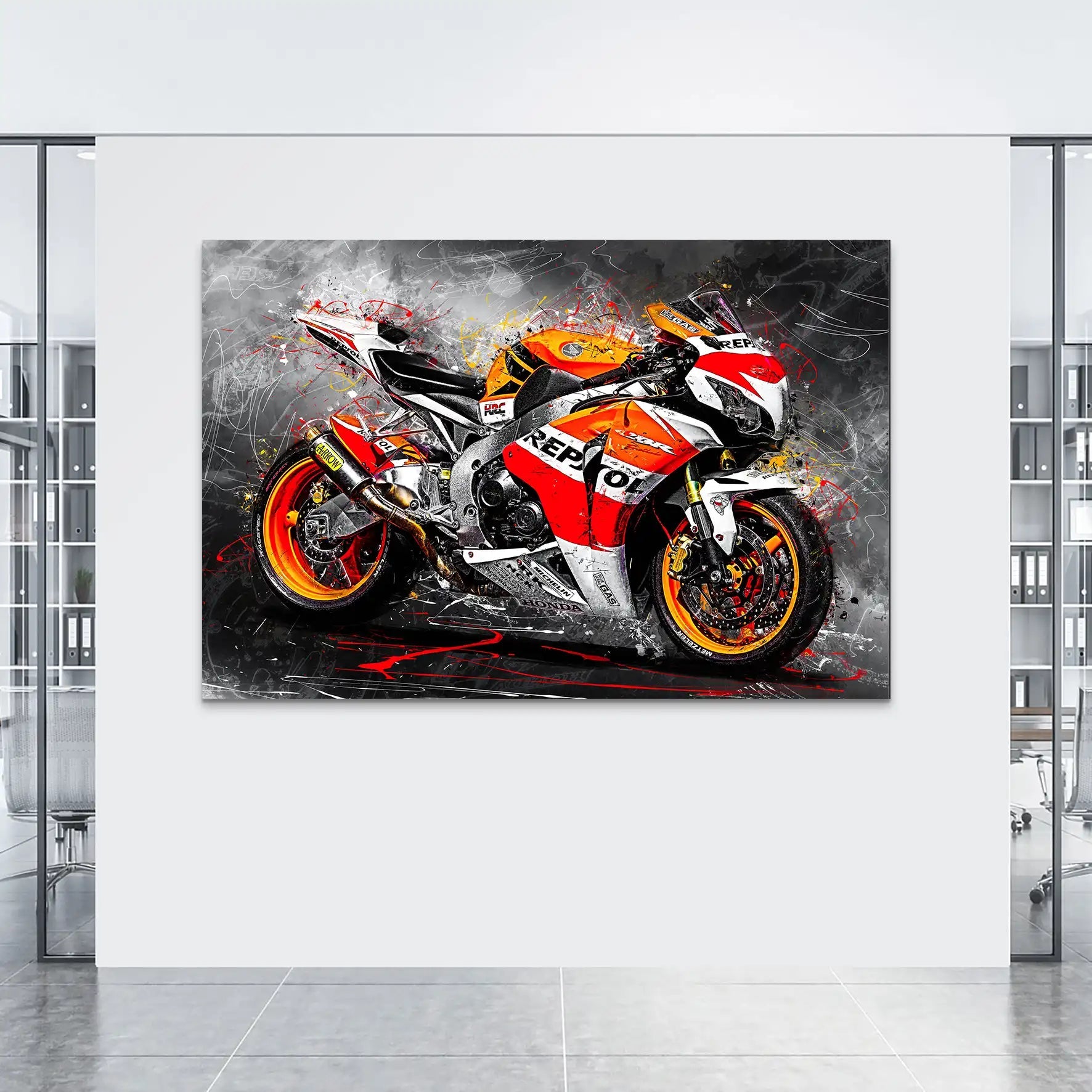 Honda Fireblade SC59 AluDibond Bild INGALERIE