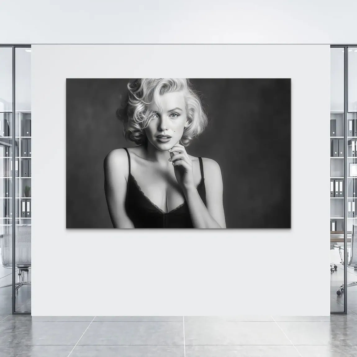 Marilyn Monroe Silent Erotik Alu Dibond Bild INGALERIE