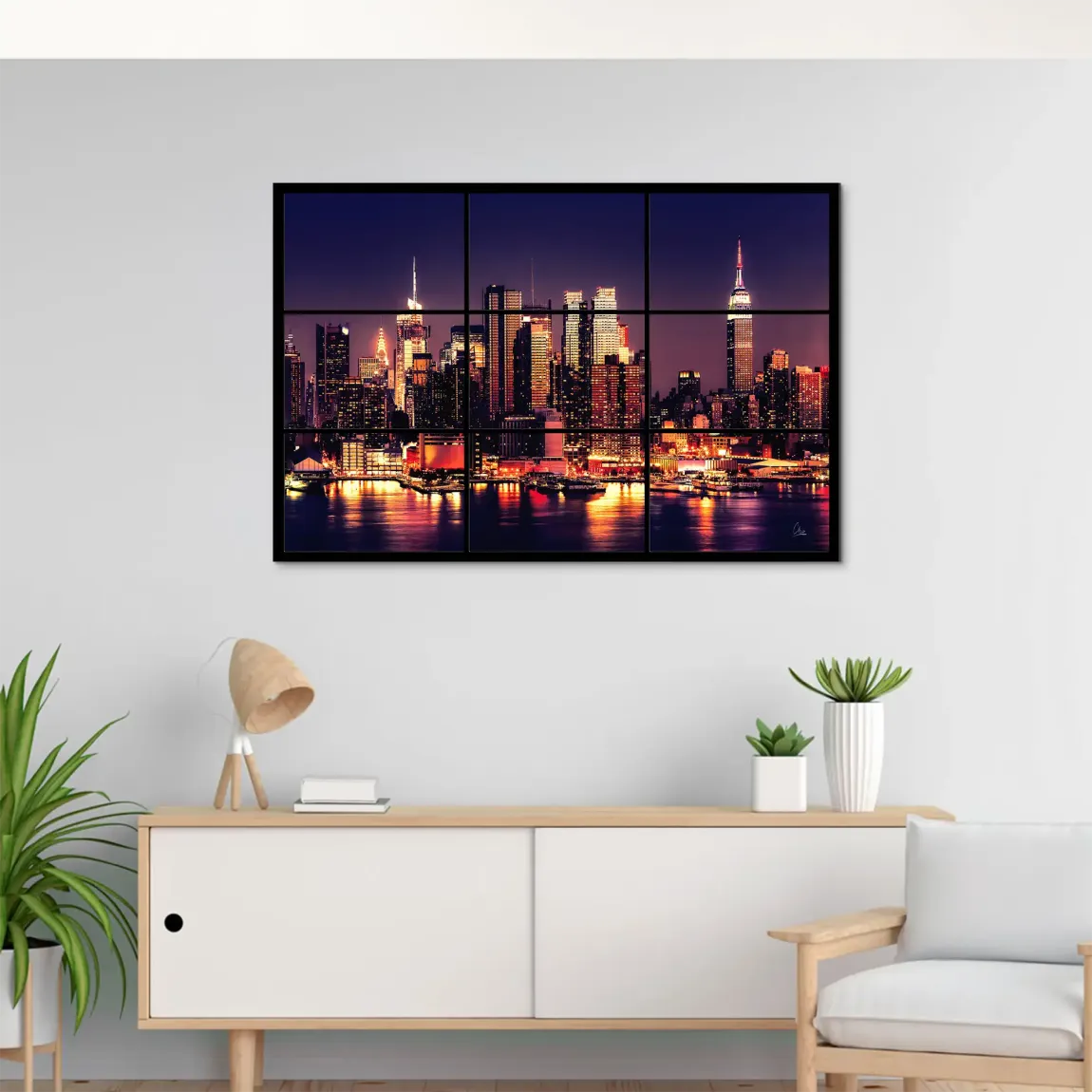 New York Skyline View AluDibond Bild