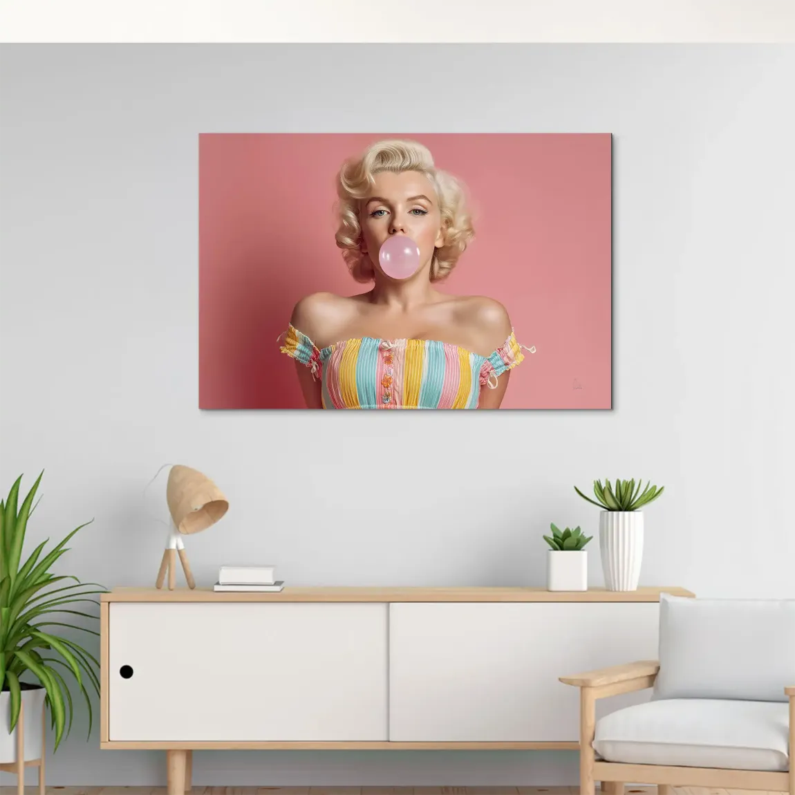 Marilyn Monroe Candy Pop AluDibond Bild