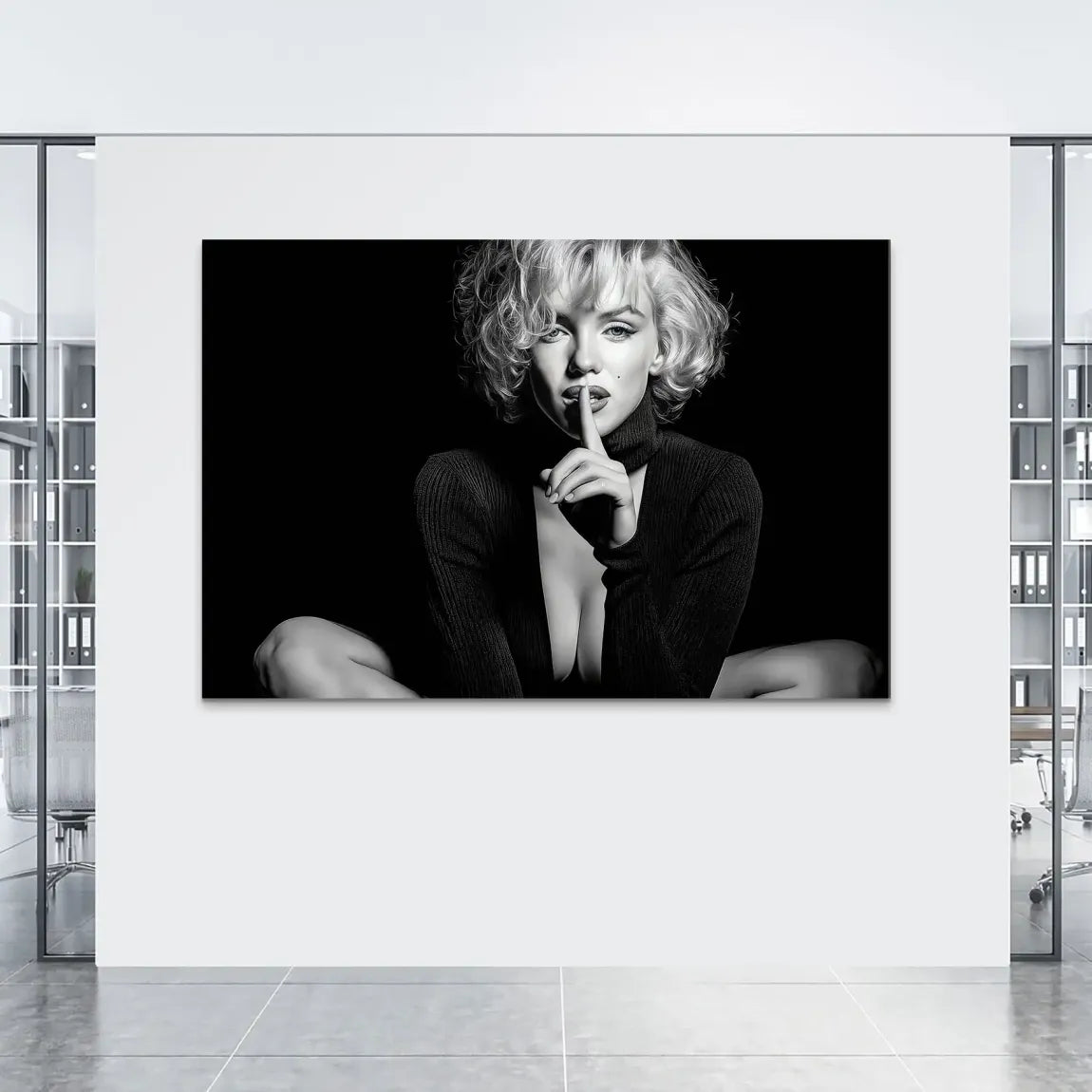 Marilyn Monroe Silent Alu Dibond Bild INGALERIE