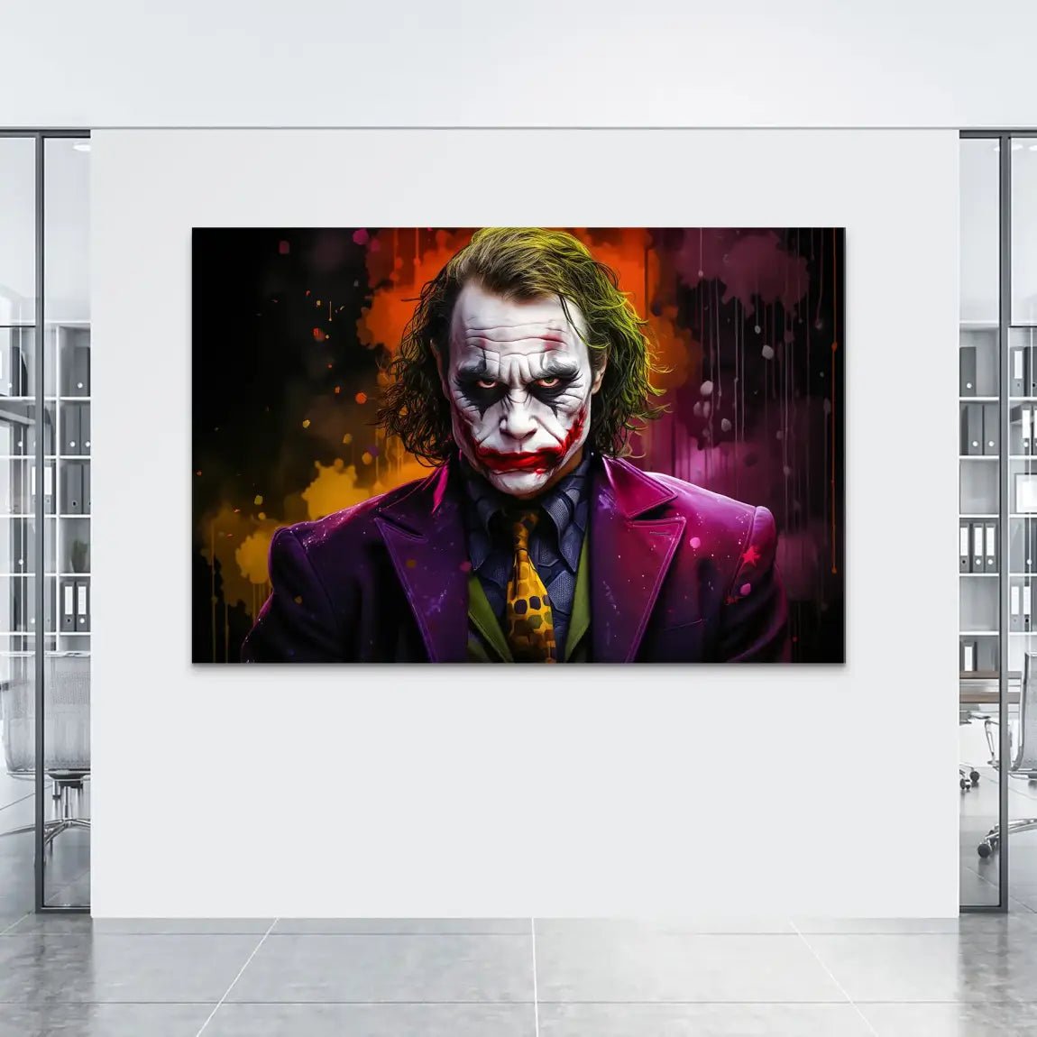 Joker Abrakt Alu Dibond Bild INGALERIE