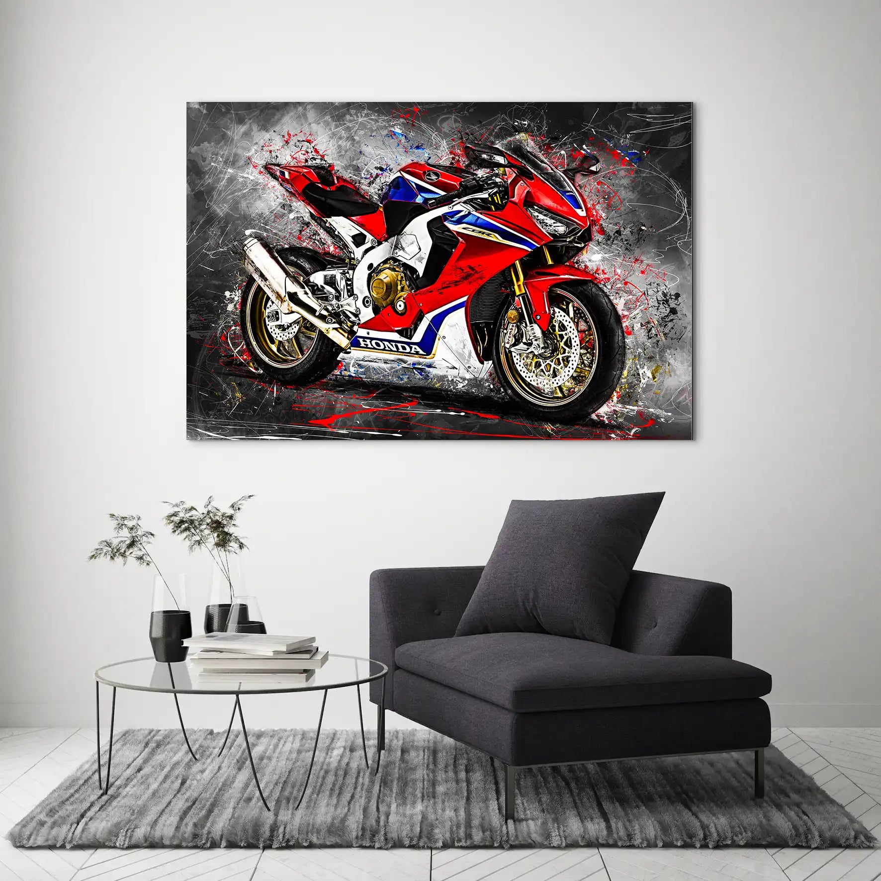 Honda CBR 1000 RR AluDibond Bild INGALERIE