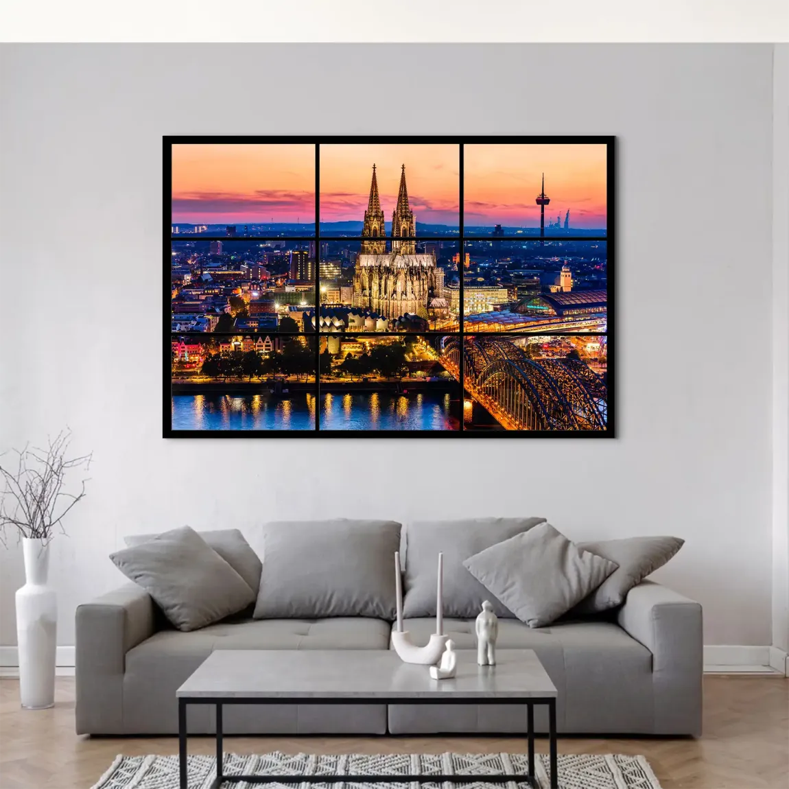 Köln Skyline View AluDibond Bild