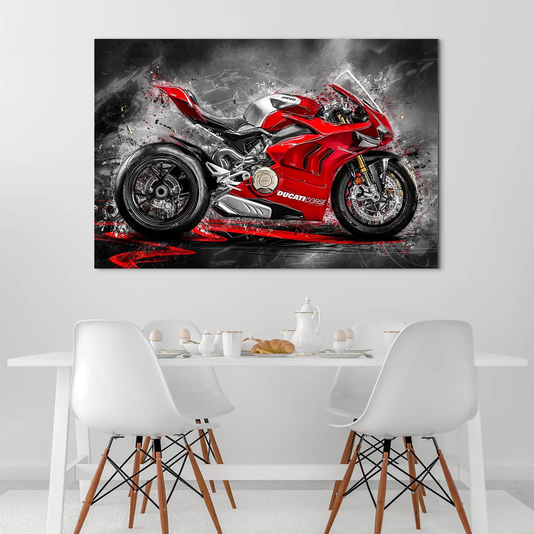 Ducati Panigale Corse Alu Dibond Bild INGALERIE