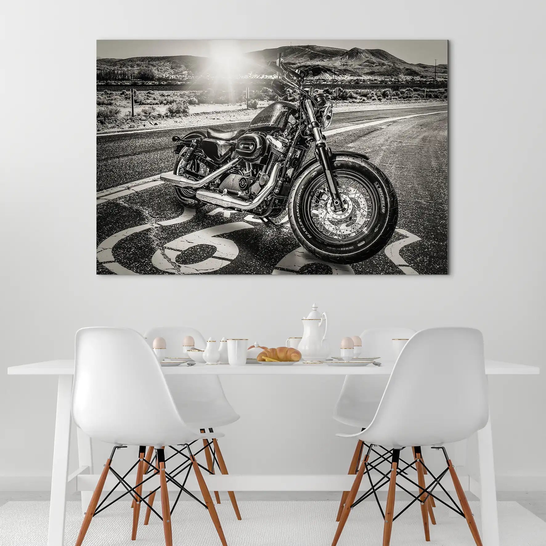 Harley Davidson AluDibond Bild INGALERIE