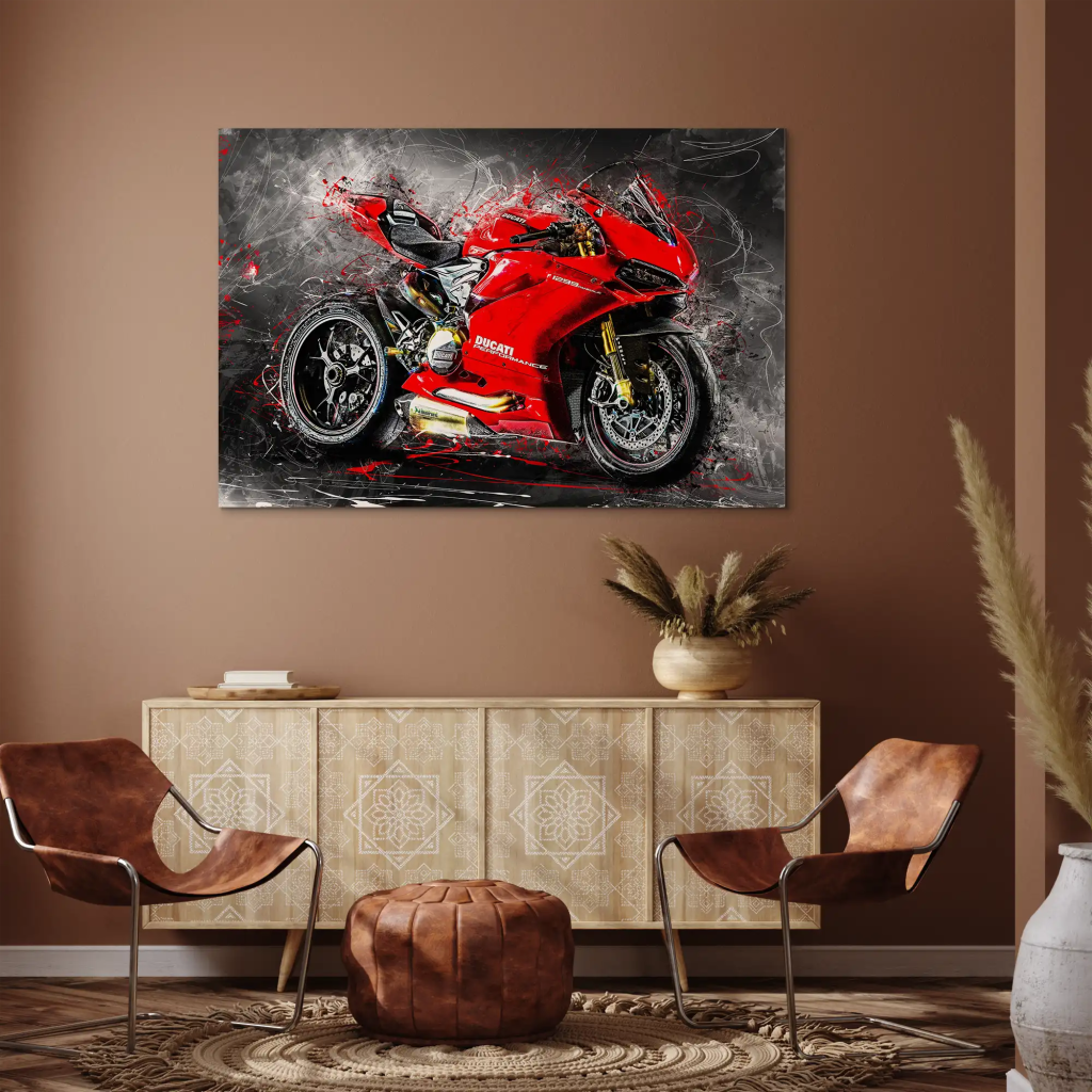 Ducati Panigale 1299 Abstrakt AluDibond Bild INGALERIE