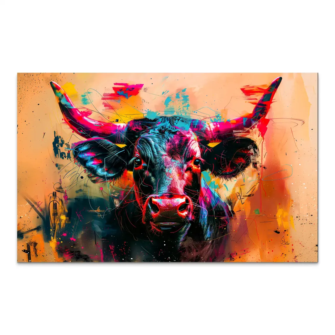 Majestic Bull AluDibond Bild