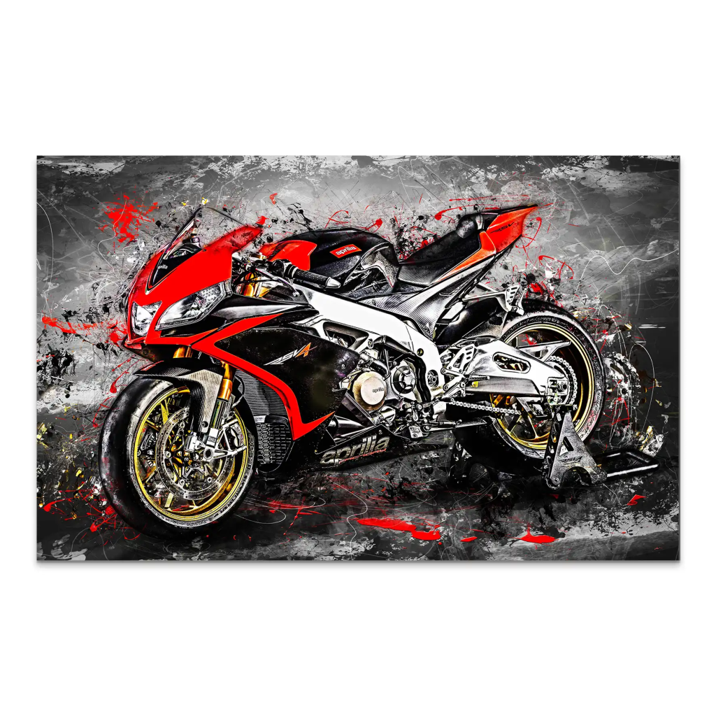 Aprilia RSV4 Abstrakt AluDibond Bild INGALERIE