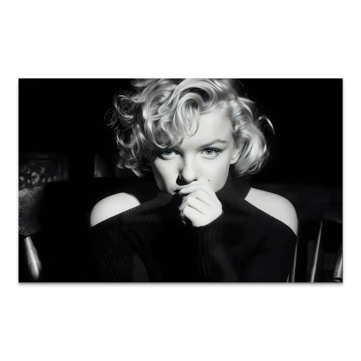 Marilyn Monroe Silent Glamour Alu Dibond Bild INGALERIE