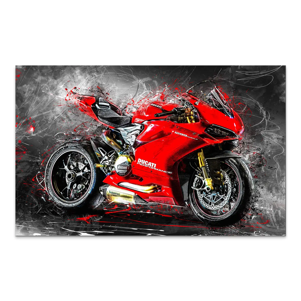 Ducati Panigale 1299 Abstrakt AluDibond Bild INGALERIE