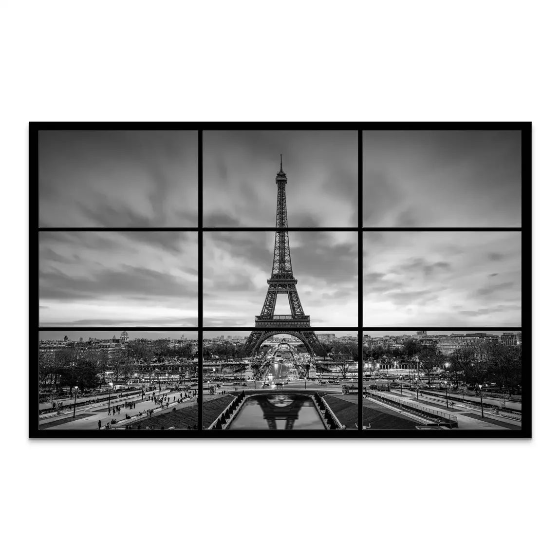 Paris Noir Alu Dibond Bild