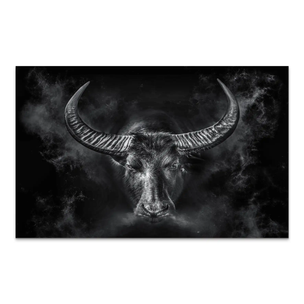 Stier Dark Style AluDibond Bild INGALERIE