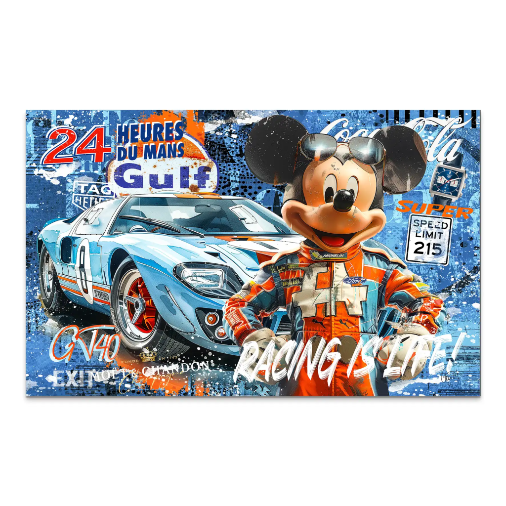 Micky Gulf Racing AluDibond Bild INGALERIE