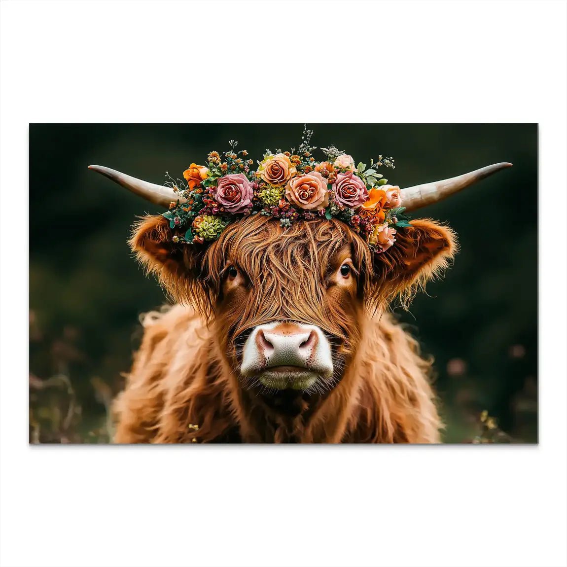 Highland Cow AluDibond Bild INGALERIE