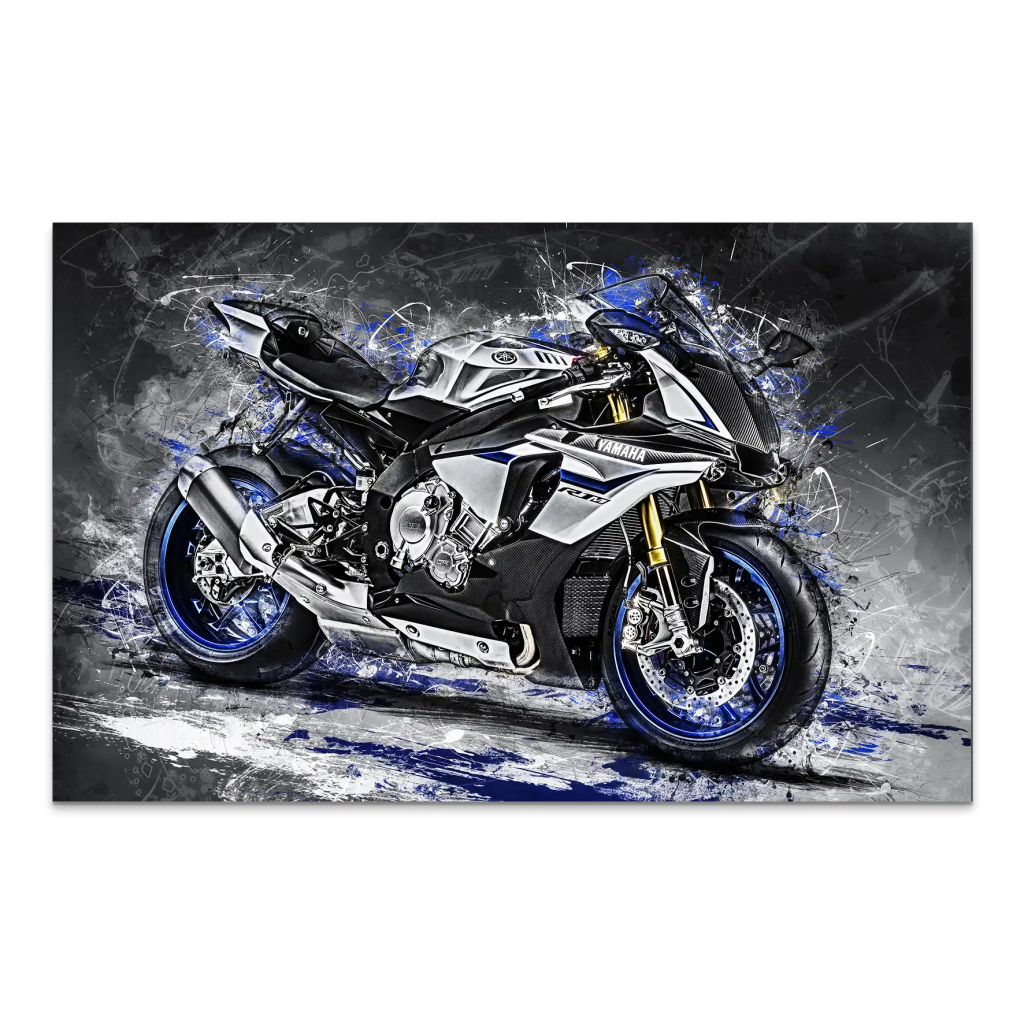 Yamaha R1M Abstrakt AluDibond Bild INGALERIE