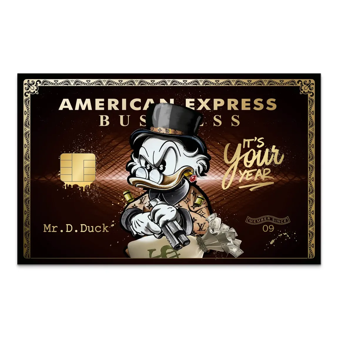 Dagobert Gold Business AluDibond Bild