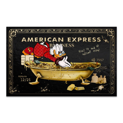 Dagobert Amex Badewanne Edition AluDibond Bild